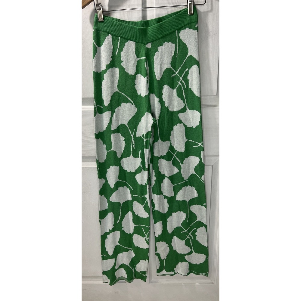 Diane Von Furstenberg Wide Pants Womens Sz Small (actual 26x27) Floral High Rise